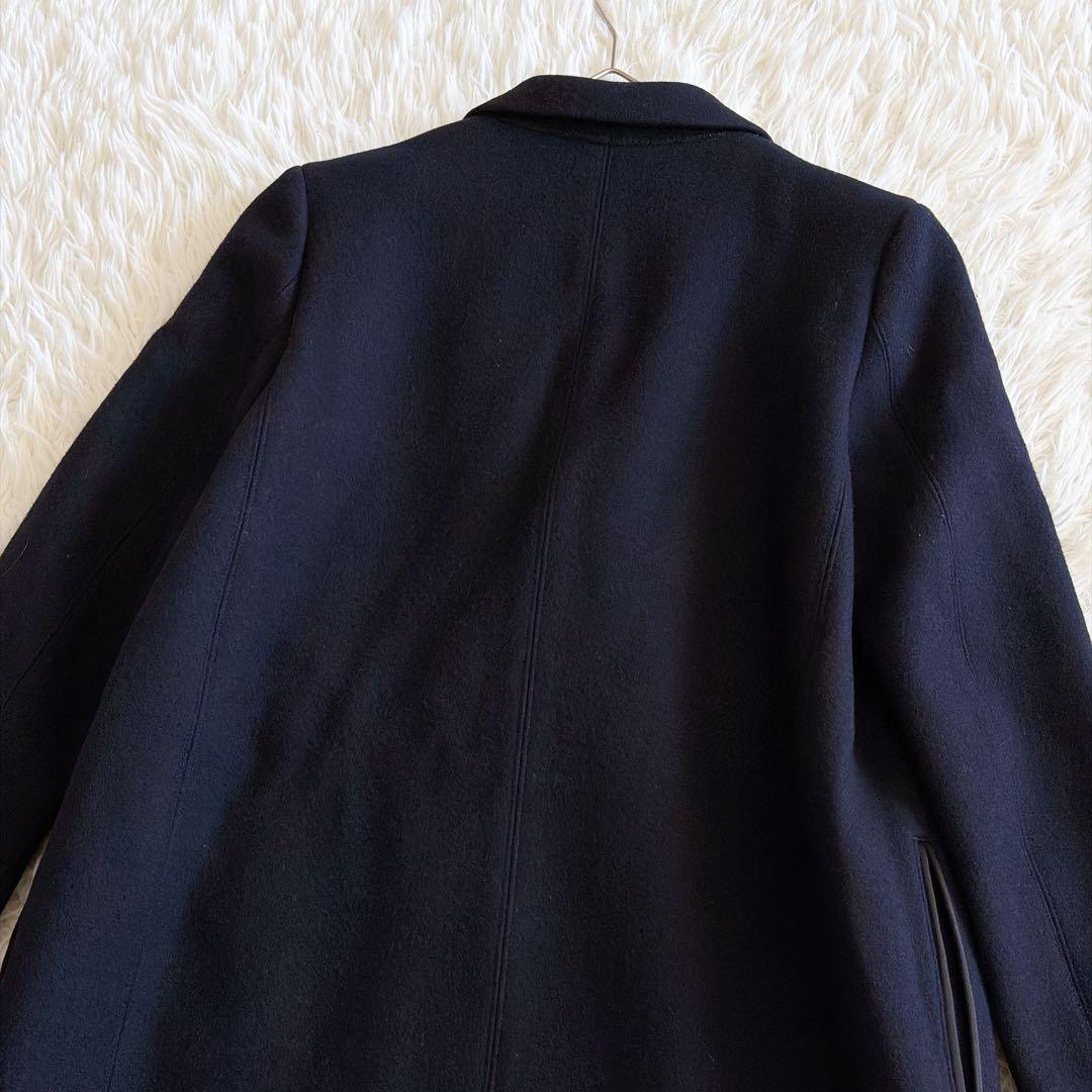 THE RERACS チェスターコート ロング ブラック 黒 38サイズ ウール