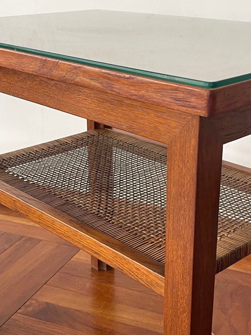 北欧 デンマーク ヴィンテージ チーク サイドテーブル