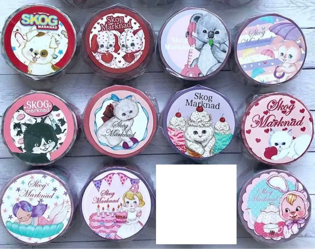 skogmarknad24mmマスキングテープ12巻セット　スコーグマルクナード