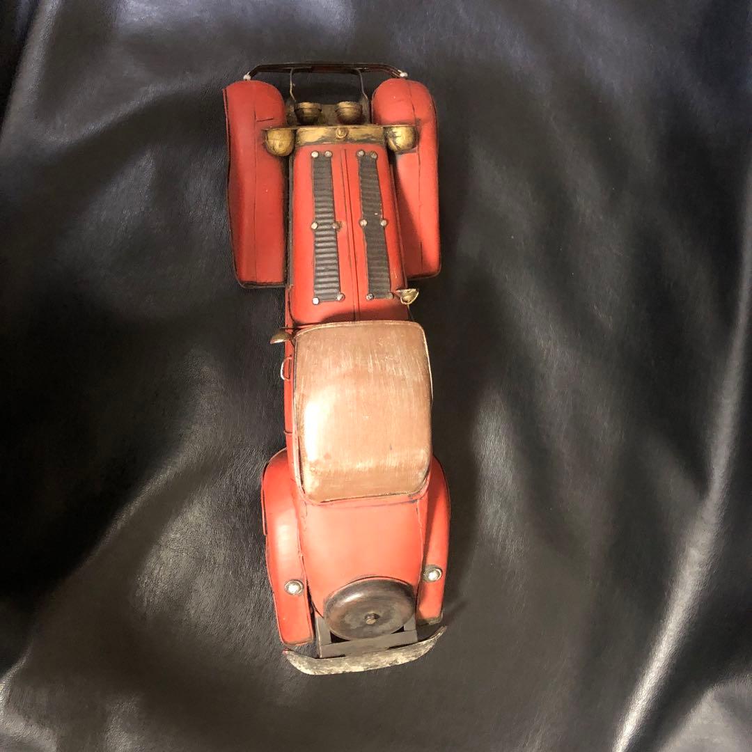 ブリキの車のおもちゃ　アメリカン　雑貨　アンティーク