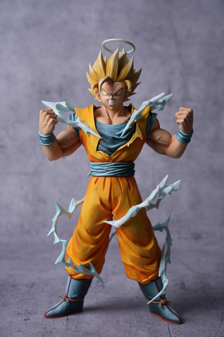 ドラゴンボール 初の超サイヤ人孫悟空 超サイヤ人2の形態運命の対決フルリペイント