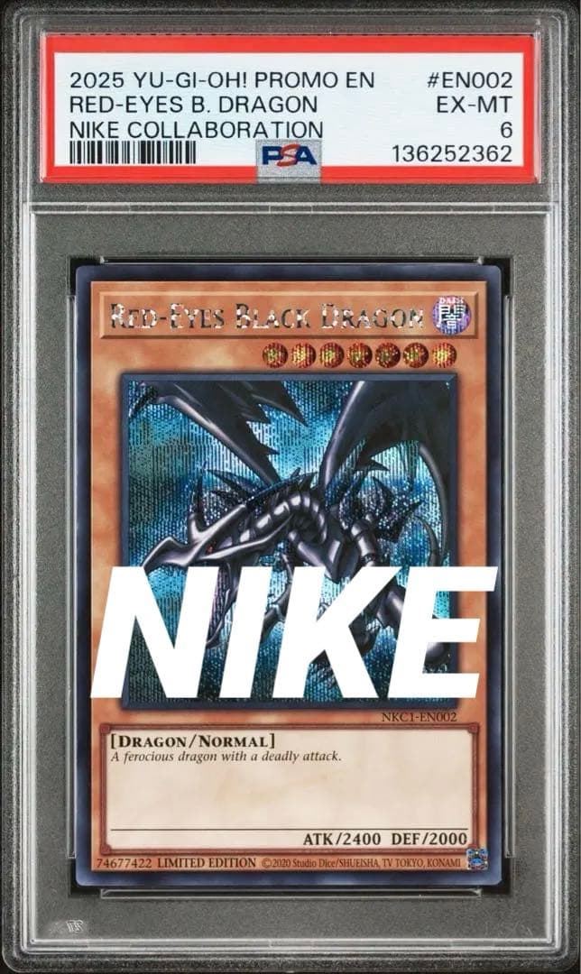PSA6 真紅眼の黒竜 レッドアイズブラックドラゴン 鑑定品 遊戯王OCG
