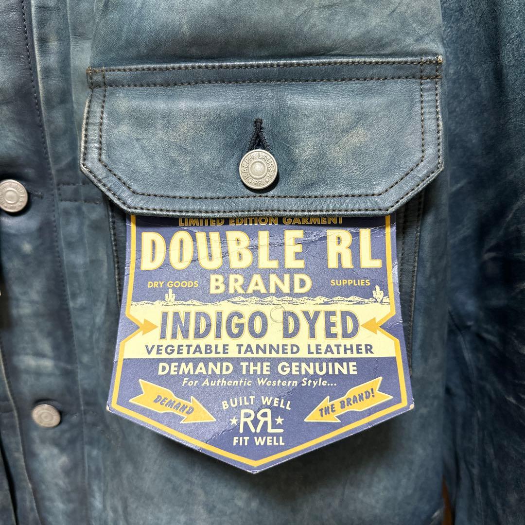 【150着限定】RRL INDIGO LEATHER JACKET リミテッド