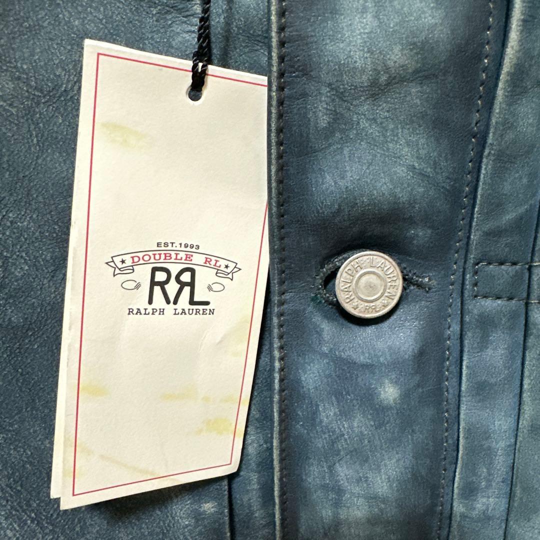【150着限定】RRL INDIGO LEATHER JACKET リミテッド