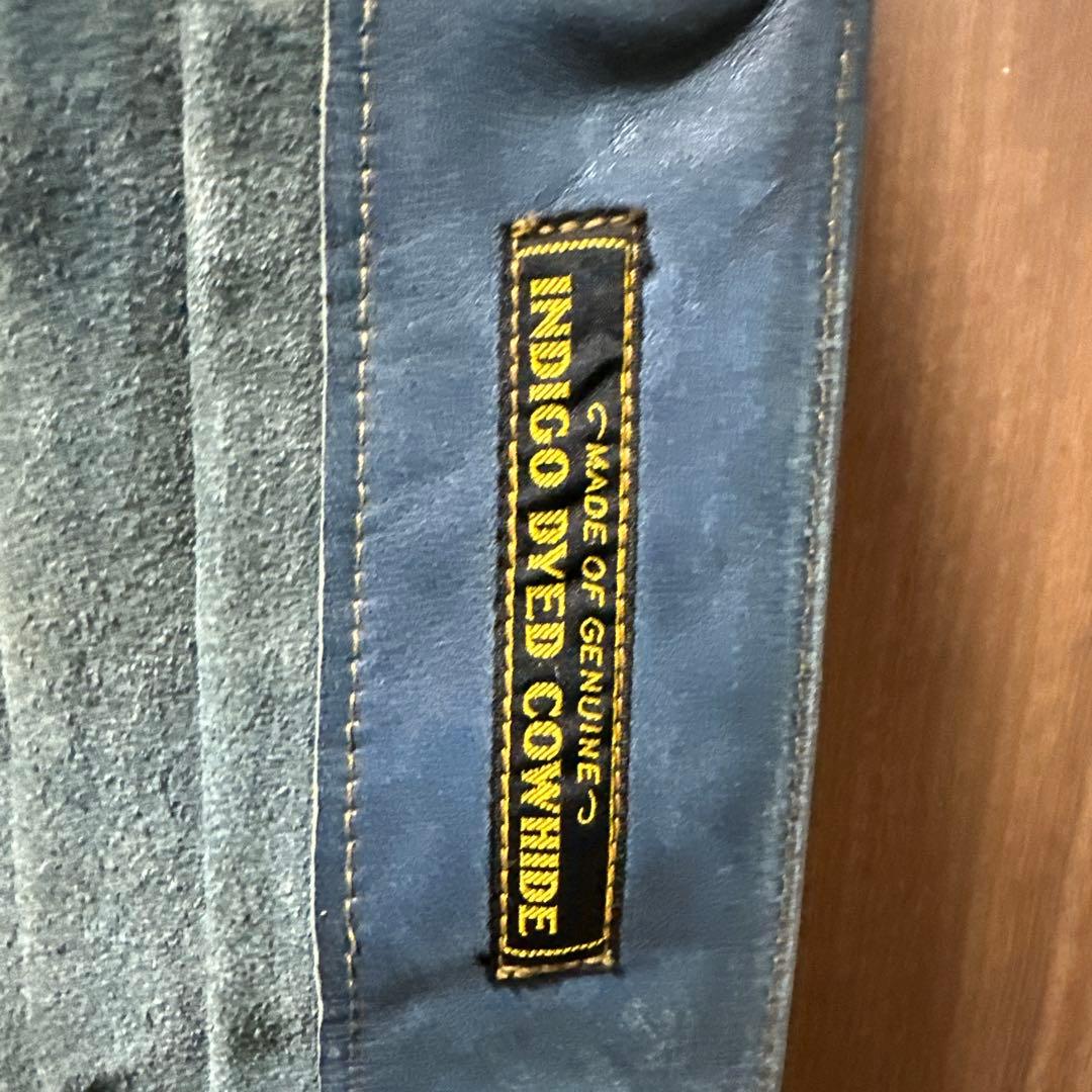 【150着限定】RRL INDIGO LEATHER JACKET リミテッド