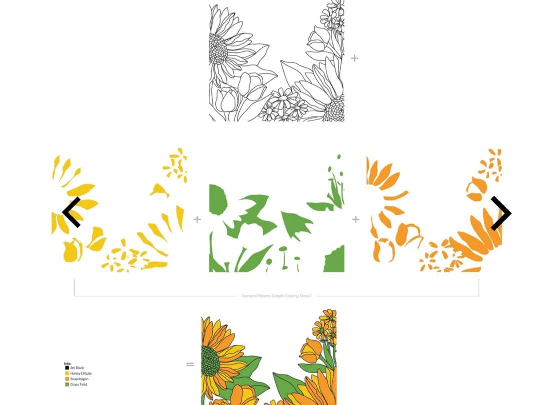 アルテニューSeasonal Bloom スタンプ・ダイ・フォルダー・ステンシル