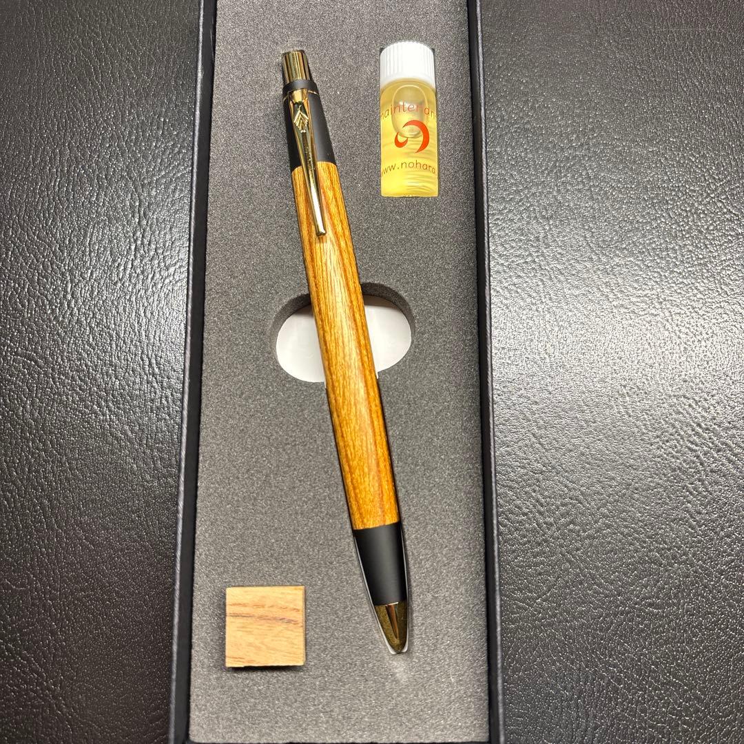 新品未使用‼️ 野原工芸　欅　シャーペン　新型　ゴールド