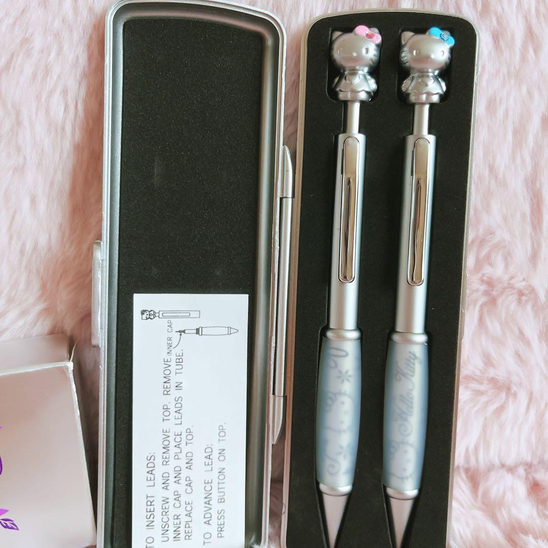 希少レア　ハローキティ　ケース付き　ペンセット　USA 2003 平成レトロ