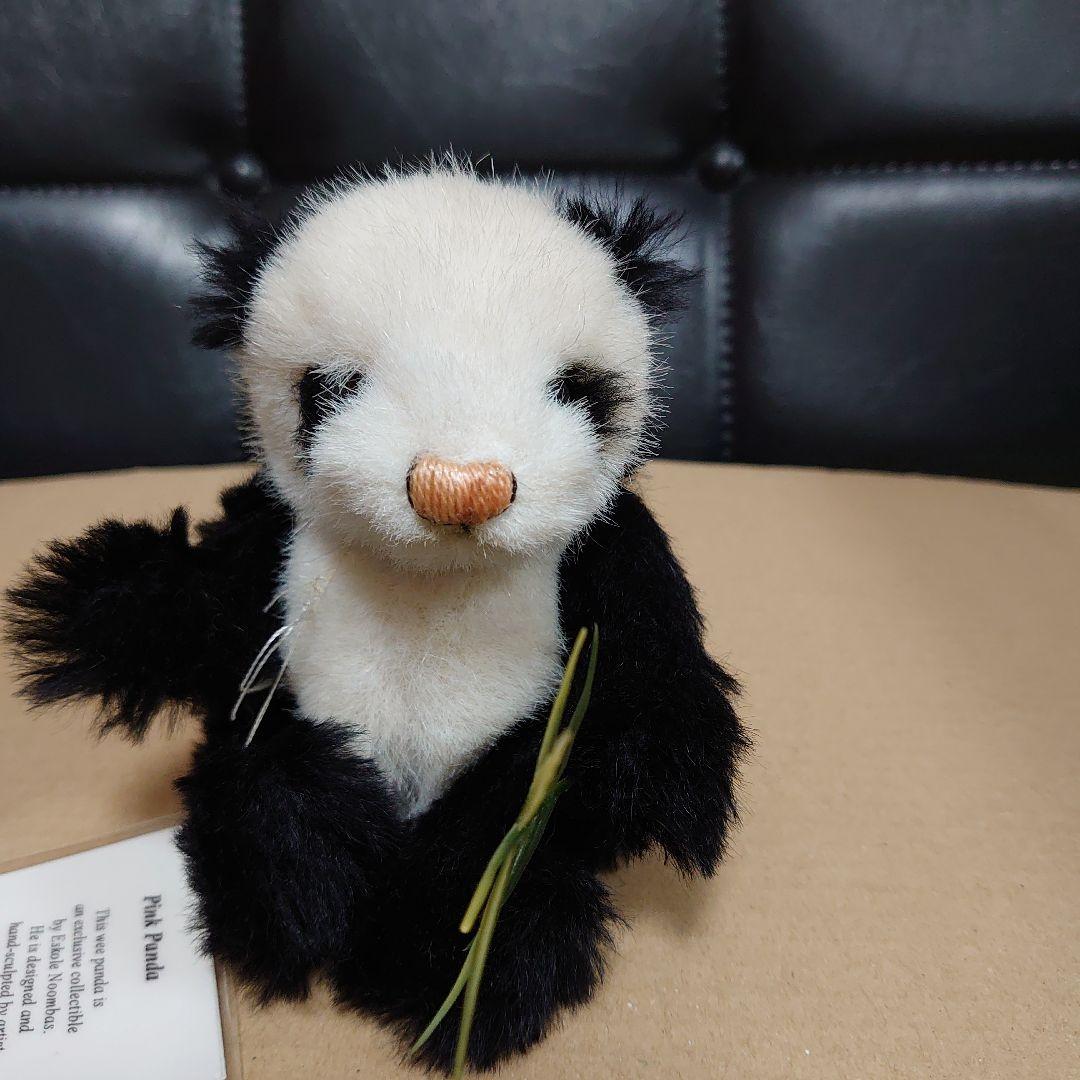 【製作者サイン色紙付き】テディベア パンダ 5体限定 エスコール ノンバス