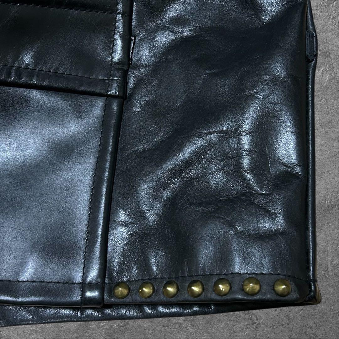 B-McCOY'S Steerhide シングルライダースジャケット 本革 牛革