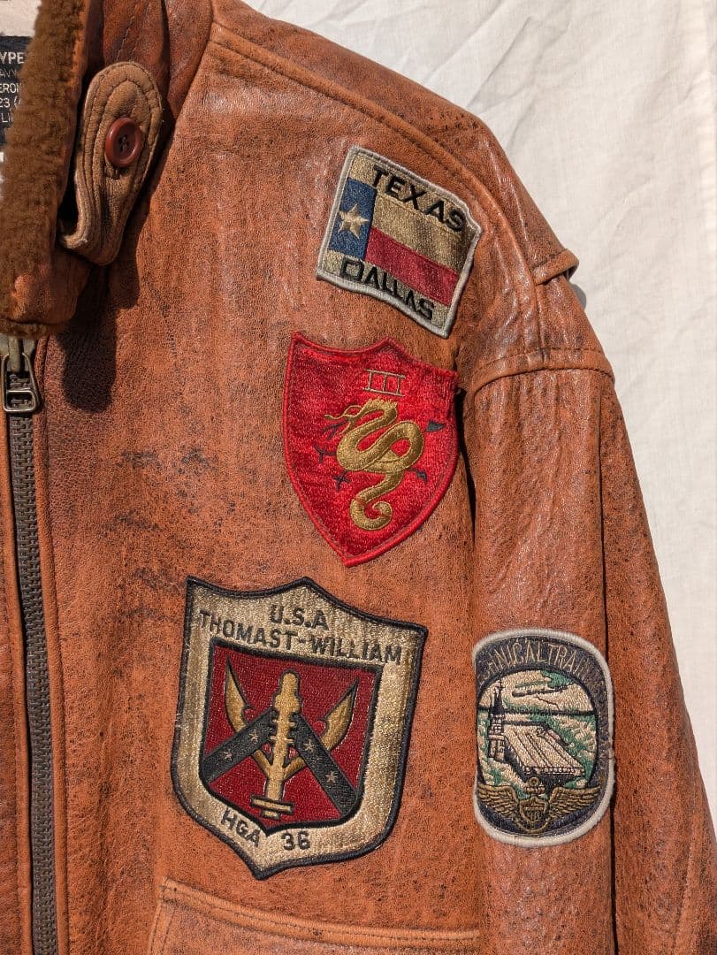 フライトジャケット　TYPE G-1 革ジャン　海軍　AVIREX