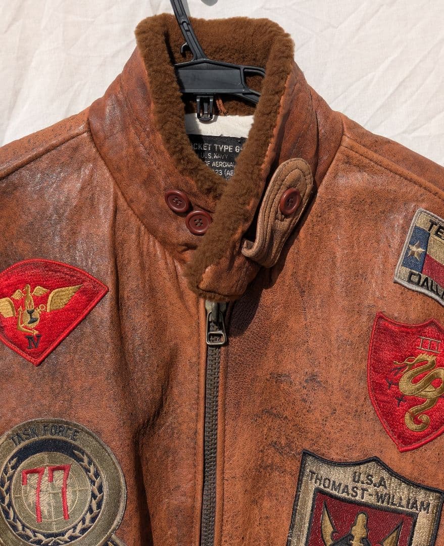 フライトジャケット　TYPE G-1 革ジャン　海軍　AVIREX