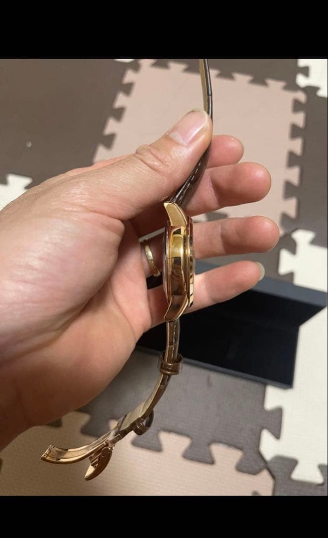 ORIENT SUN&MOON 自動巻き 腕時計 ゴールド/ブラウン