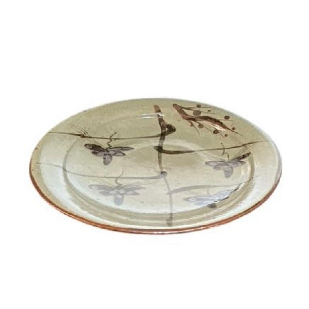 十三代 中里太郎右衛門陶房 絵唐津 皿 22cm 共箱 栞付 唐津焼