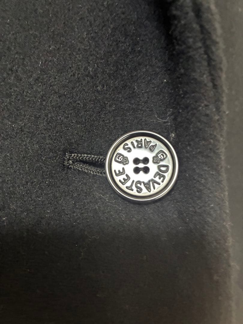 DEVASTEE【ディバステ】 チェスターコート　刺繍　レア　定価10万　黒