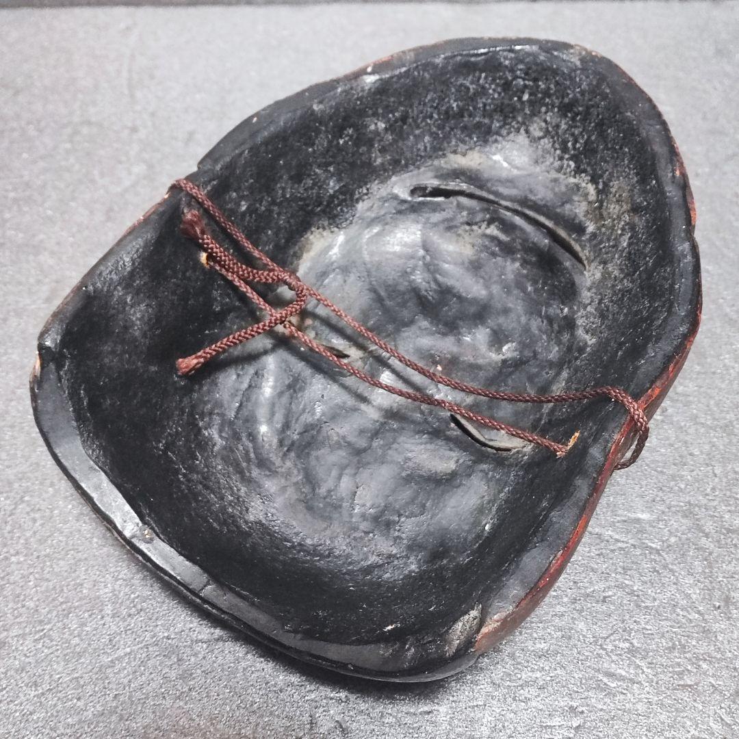 翁　お面　壁掛　陶器　能面　アンティーク骨董品　美品