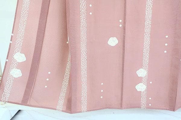 ★専用★未使用品 夏着物 夏 絽 小紋 くすみピンク 身丈155.5cm