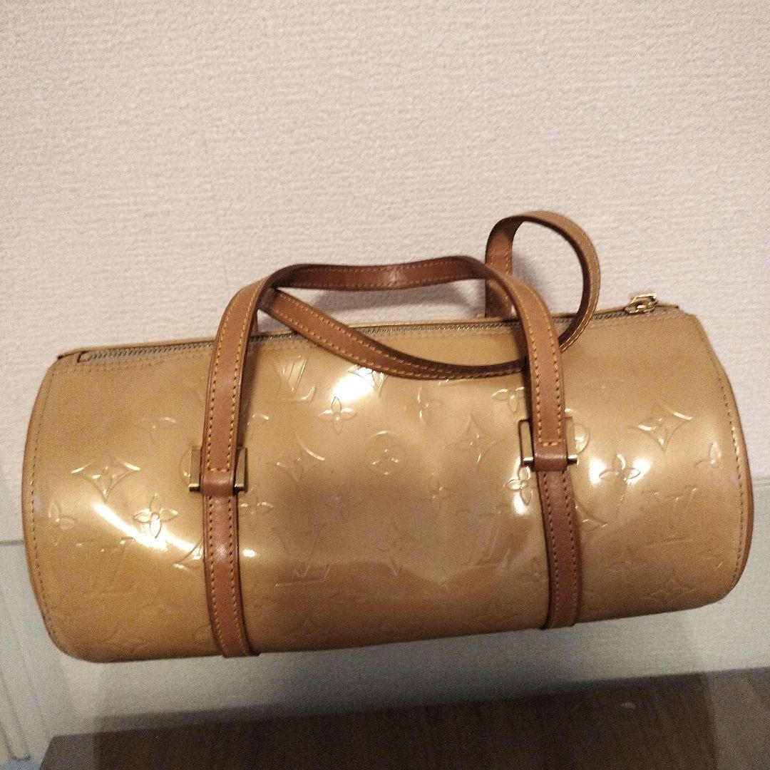 Louis Vuitton ヴェルニ、ボストンバッグ ベージュ