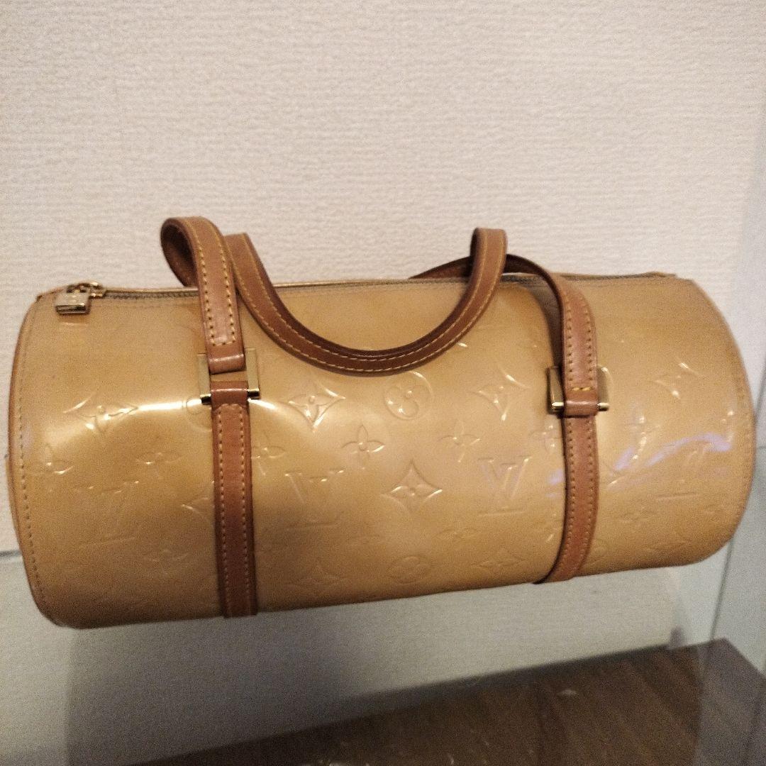 Louis Vuitton ヴェルニ、ボストンバッグ ベージュ