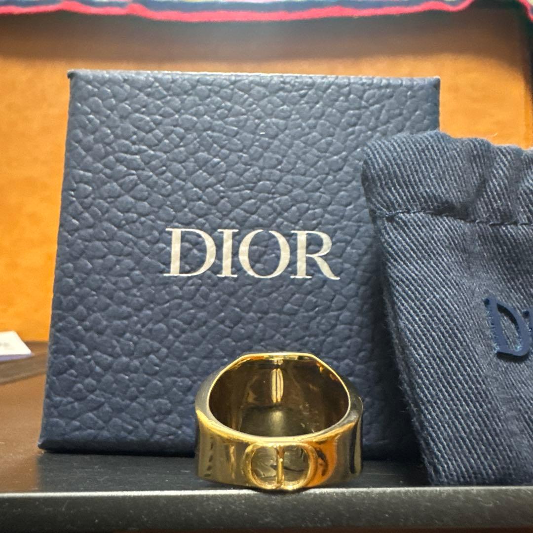 1月11日まで値下げ！Dior カクタスジャック　ラインストーンシグネットリング