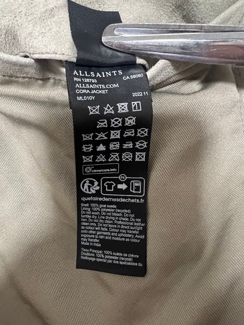 ジャケット・アウター ALLSAINTS Cora Suede Bomber Jacket M