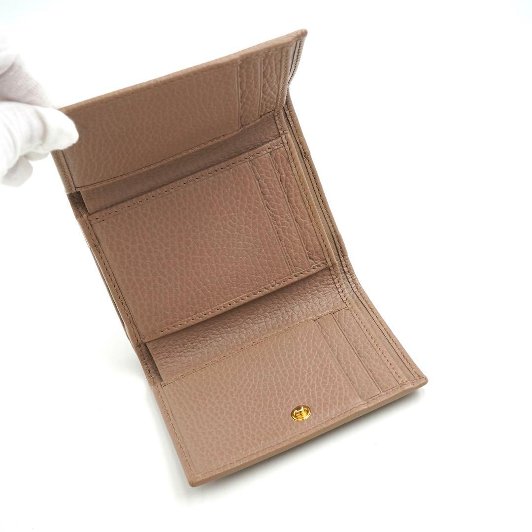 ✨未使用展示品・箱付き✨　GUCCI ミニ財布　マーモント　三つ折り　GG