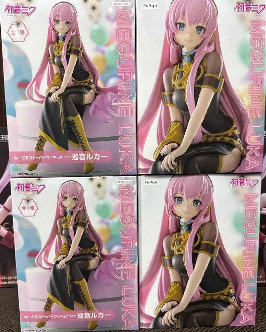 ヌードルストッパーフィギュア　巡音ルカ 4体セット品