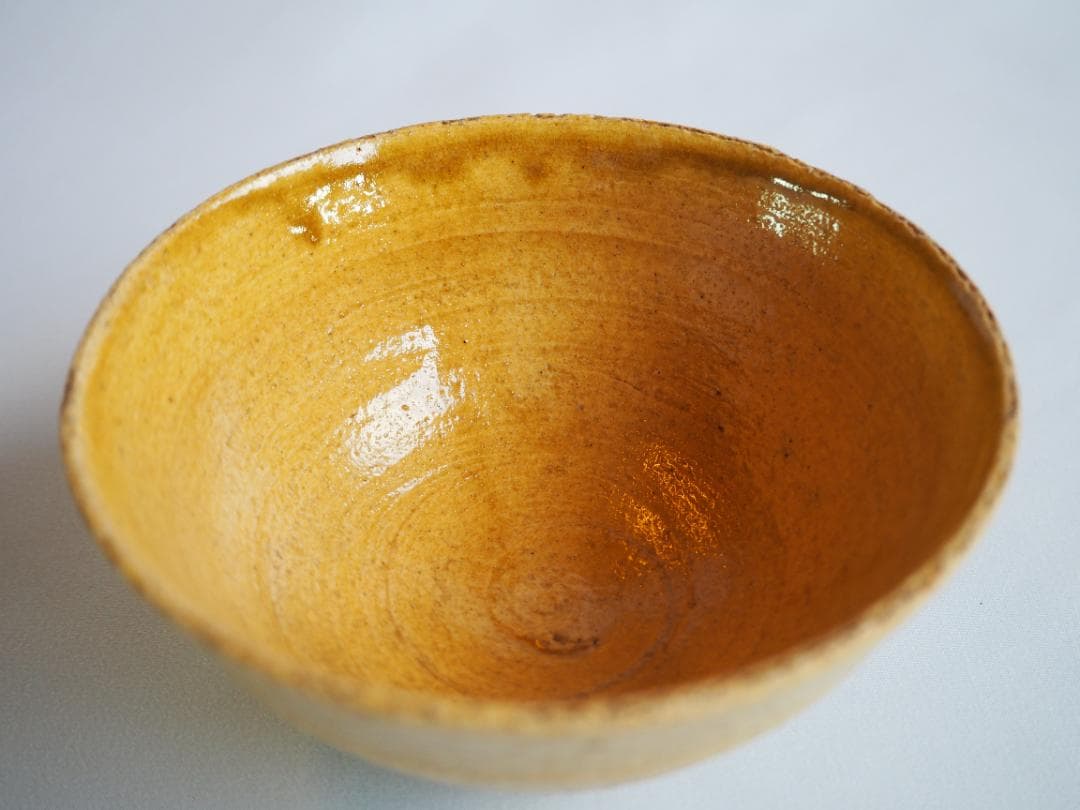 4代清風与平造『伊羅保茶碗』（共箱）