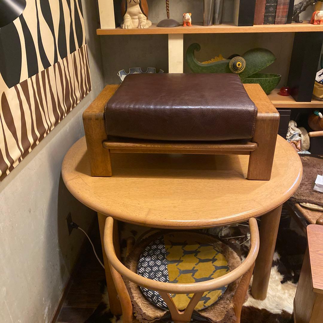 Condehouse ボルス　オットマン　高級　シボ厚革　旭川家具