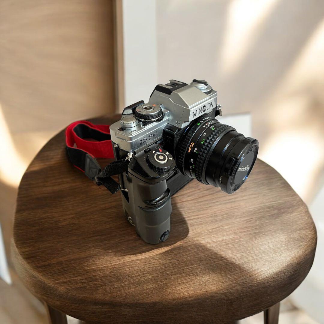 【ジャンク】MINOLTA X-70 ROKKOR 50mm モータードライブ