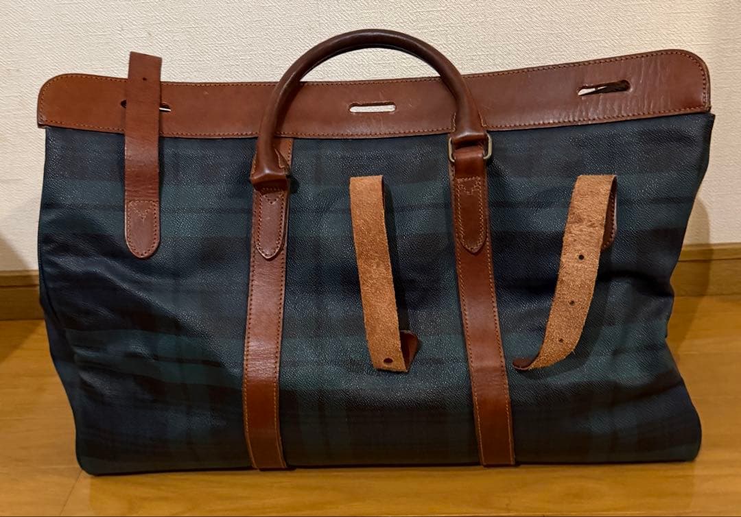 本革　ポロラルフローレン　ボストンバッグ