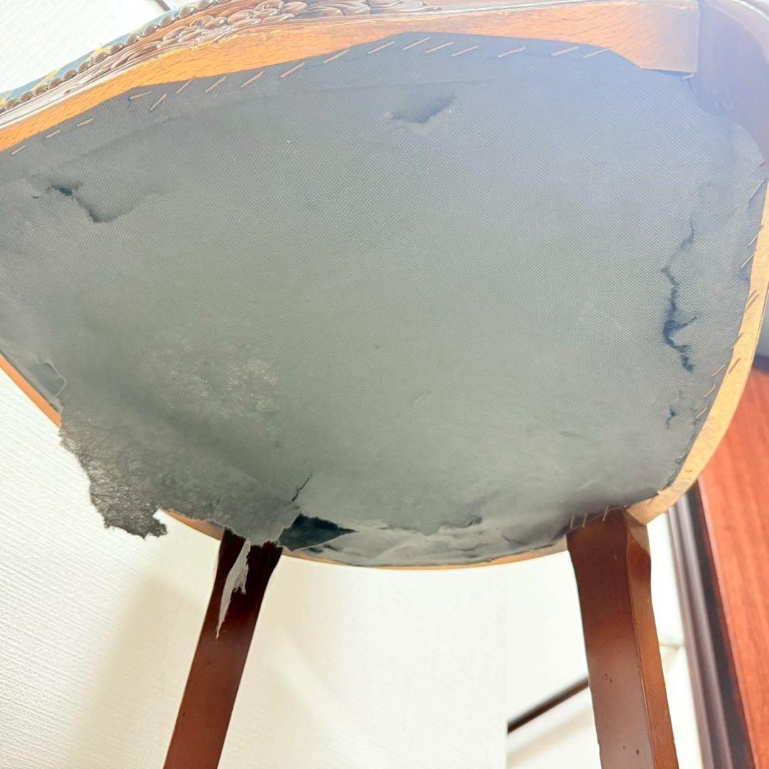 イタリア ダイニングチェア ブルー イタリア家具 高級感 猫脚　2脚