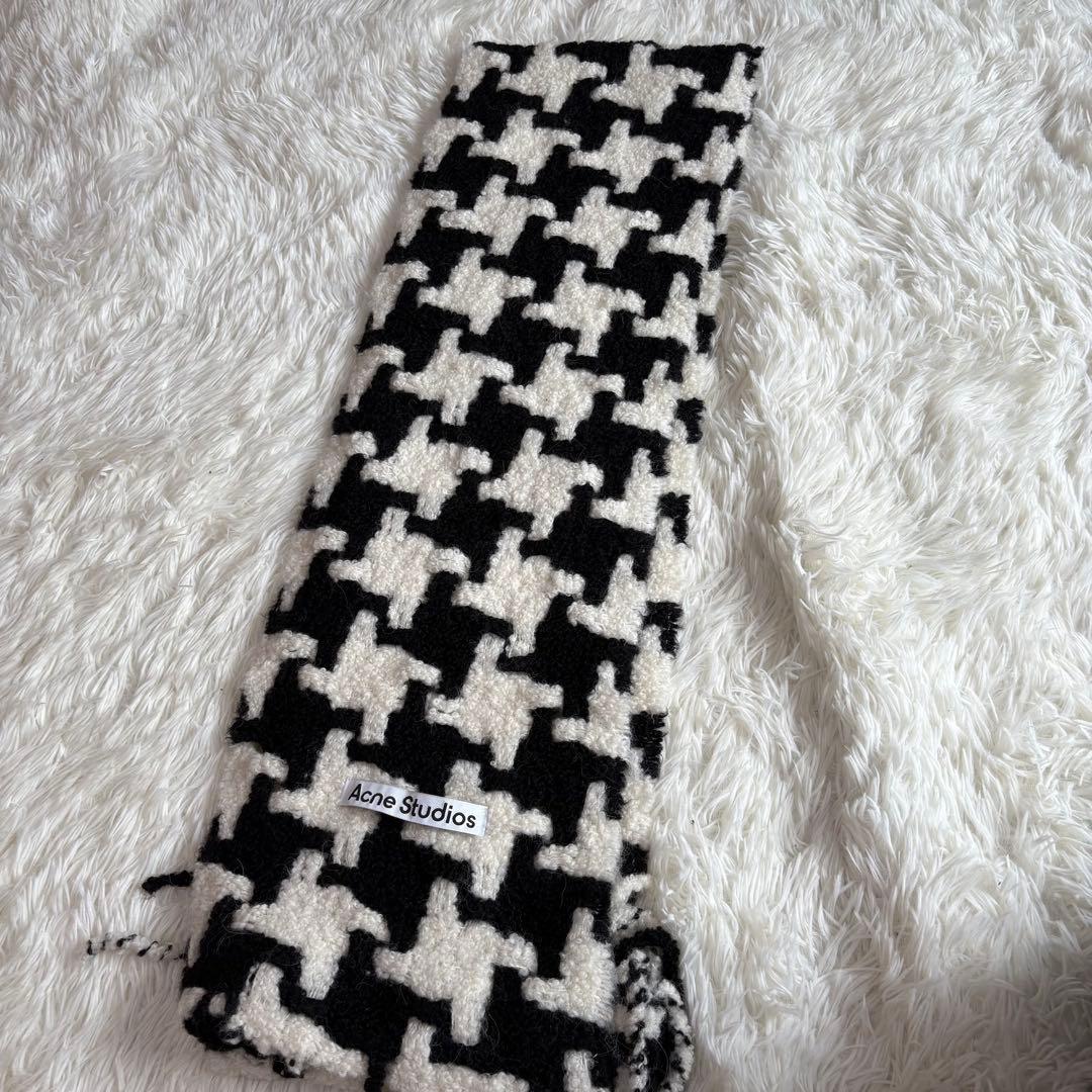 Acne studios アクネストゥディオス マフラー　千鳥格子　アルパカ