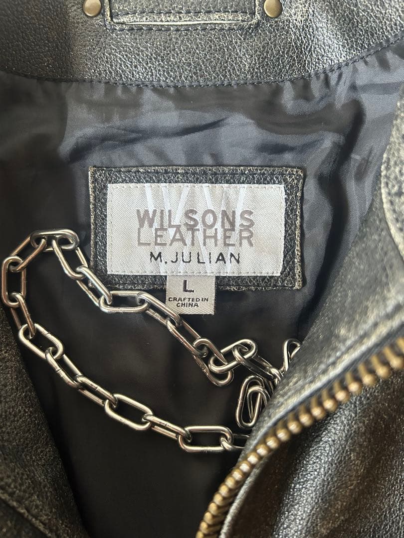 Wilsons leather 本革　シングルライダース　革ジャン