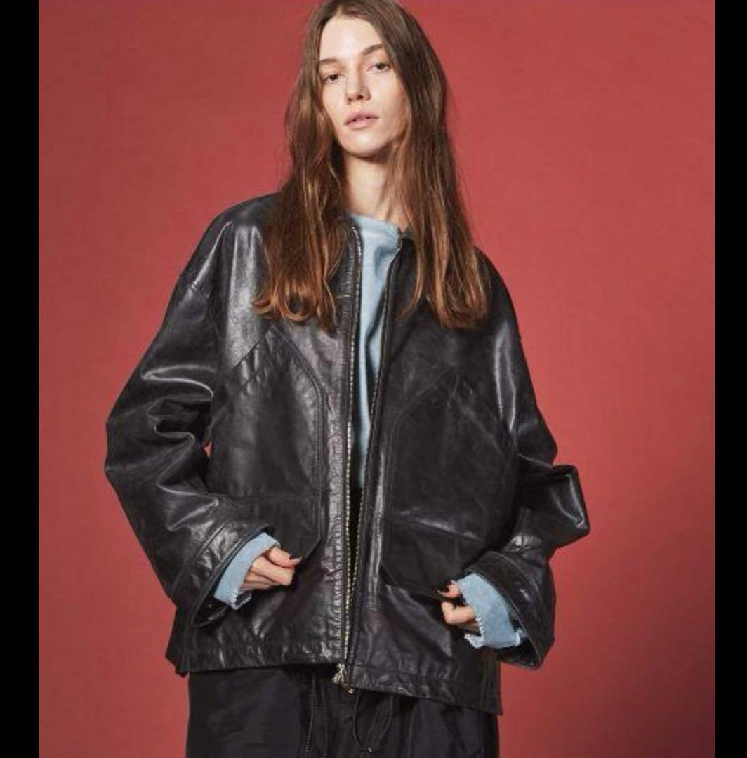 メゾンスペシャル　バッファローレザープライムオーバーシングルライダース