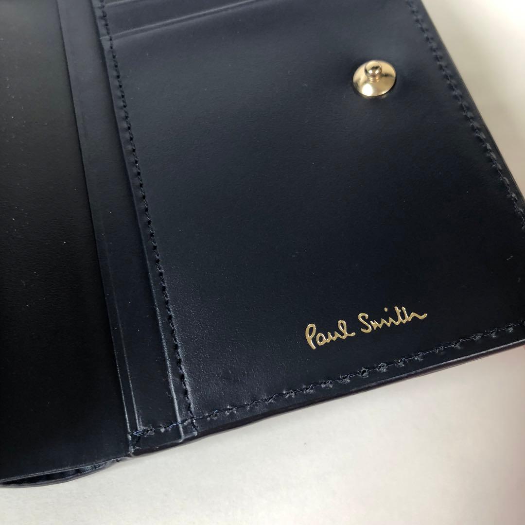 ♥ストライプスロット 二つ折りがま口財布 ポールスミス