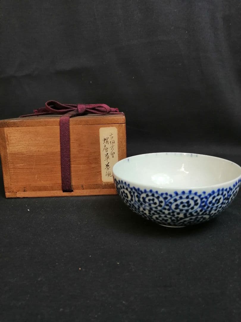 【茶道具】伊万里焼　蛸唐草文茶碗　茶碗A410