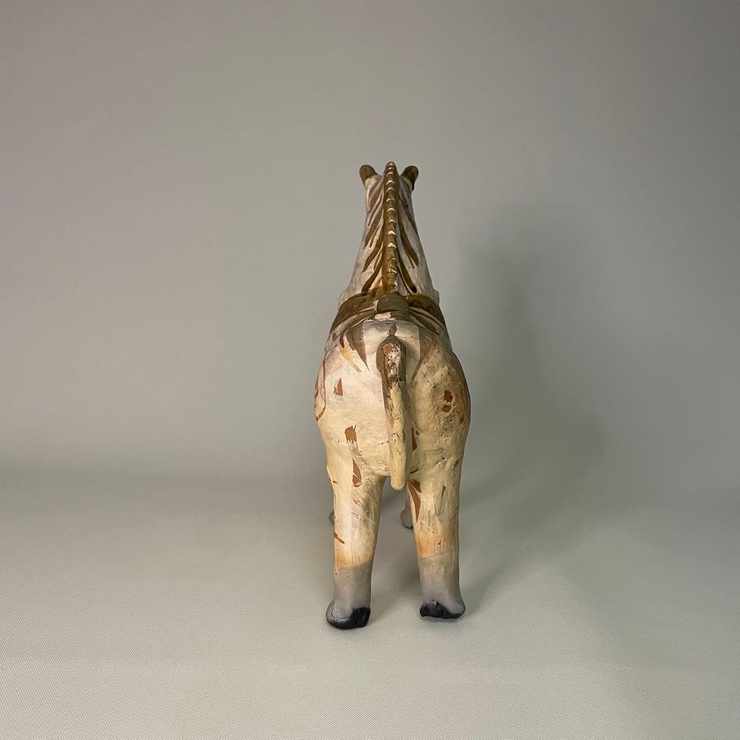 ヴィンテージ ペルー プカラ フォークアート ロバ 馬のオブジェ