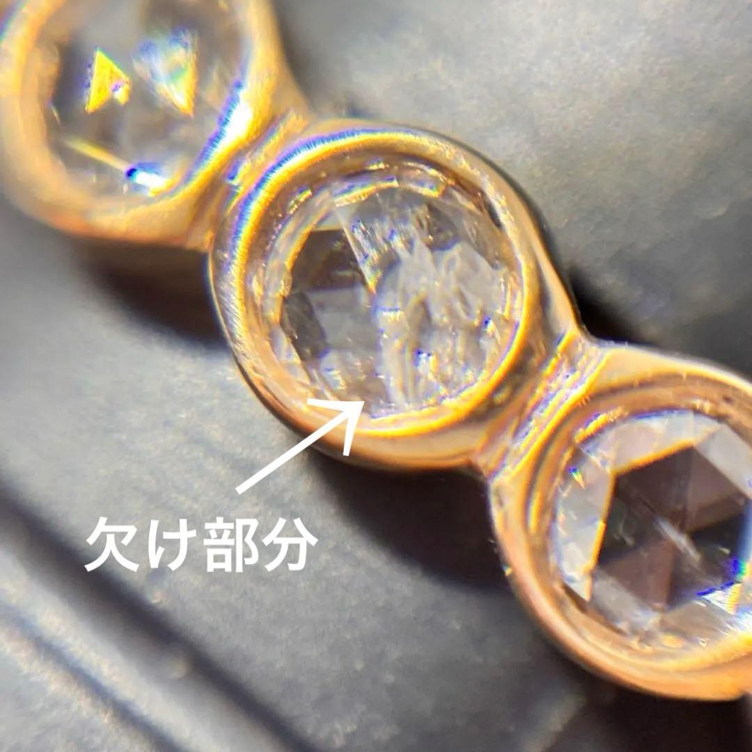 K18 ローズカット フルエタニティリング
