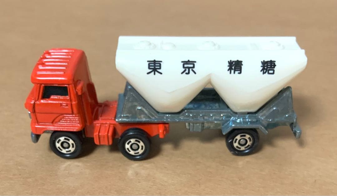 赤箱　トミカ19　日野 バルクトレーラ　日本製　オレンジ×ホワイト