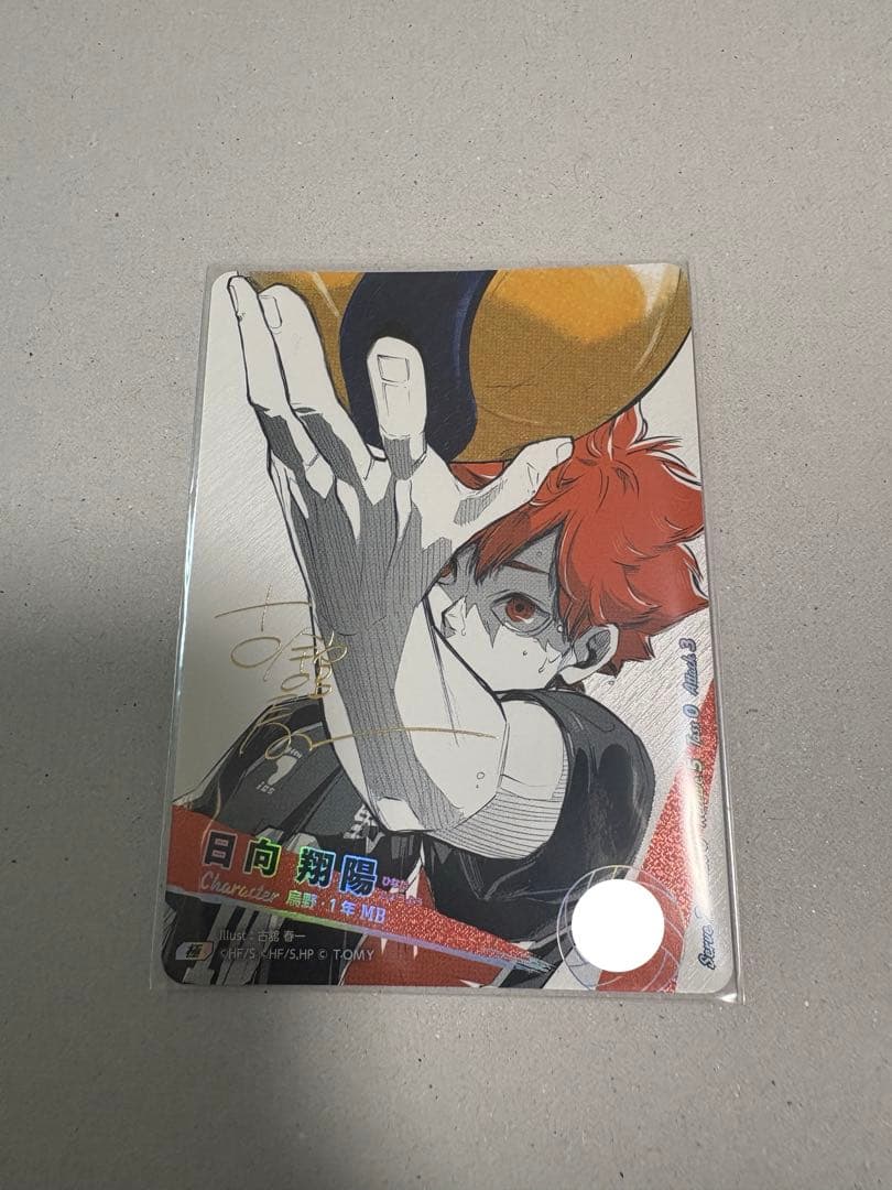 ハイキュー!! バボカ!! 日向翔陽 シリアルナンバー入 サイン 極