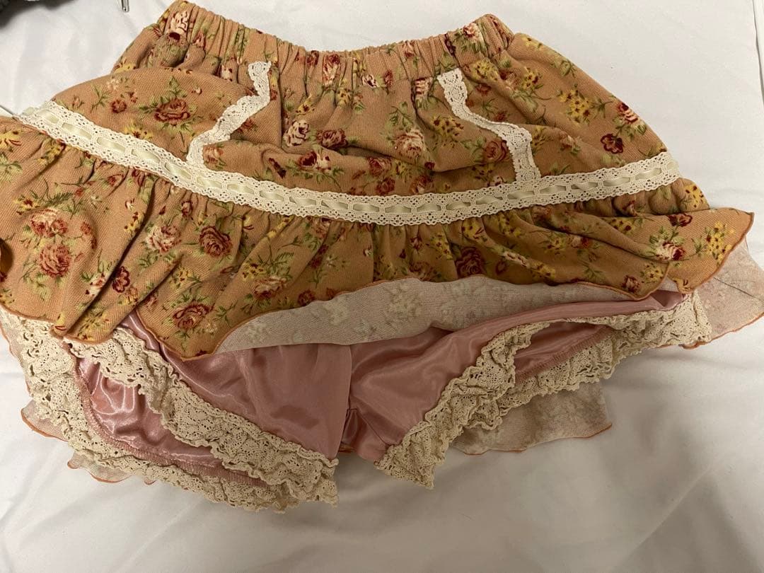 希少✨️LIZLISA インパン付き レース キュロット 花柄 姫ギャル 森ガール