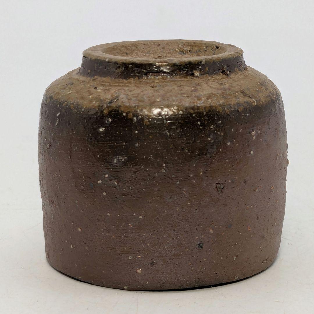 岡山県重要無形文化財 四代松田華山 備前焼 酒呑 共箱共布栞 ぐい呑 酒器 酒盃