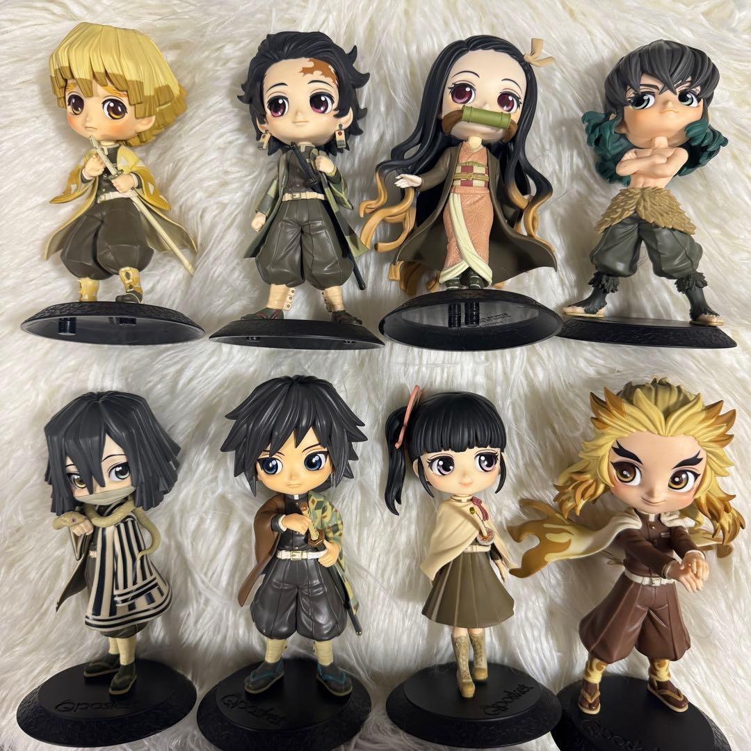 鬼滅の刃 Qposket フィギュア まとめ売り 17個 セピアカラーセット