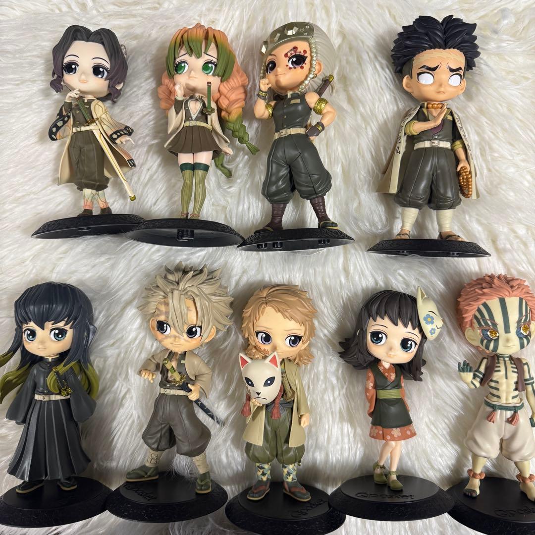 鬼滅の刃 Qposket フィギュア まとめ売り 17個 セピアカラーセット