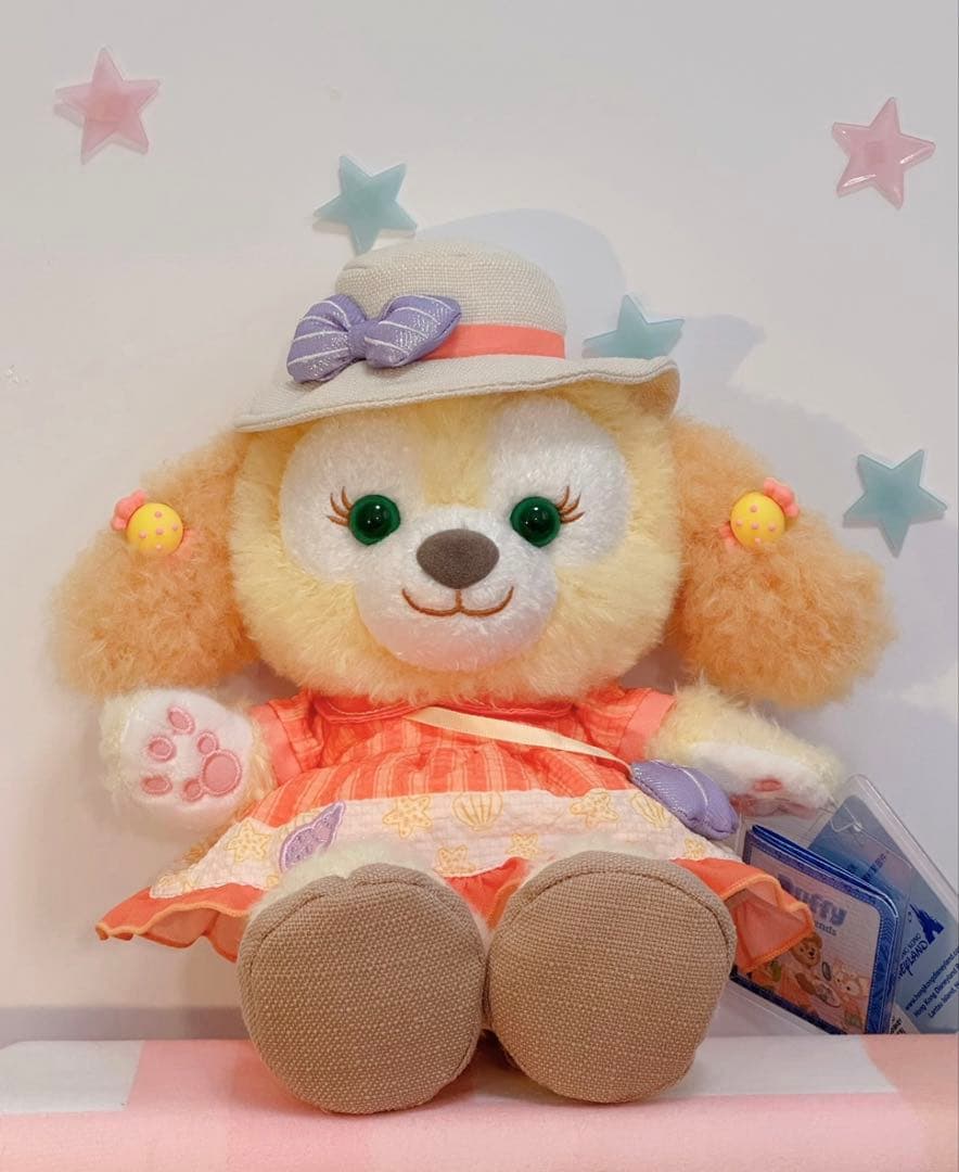 【お顔厳選】新作香港ディズニー　夏限定シリーズクッキーアンぬいぐるみSSサイズ