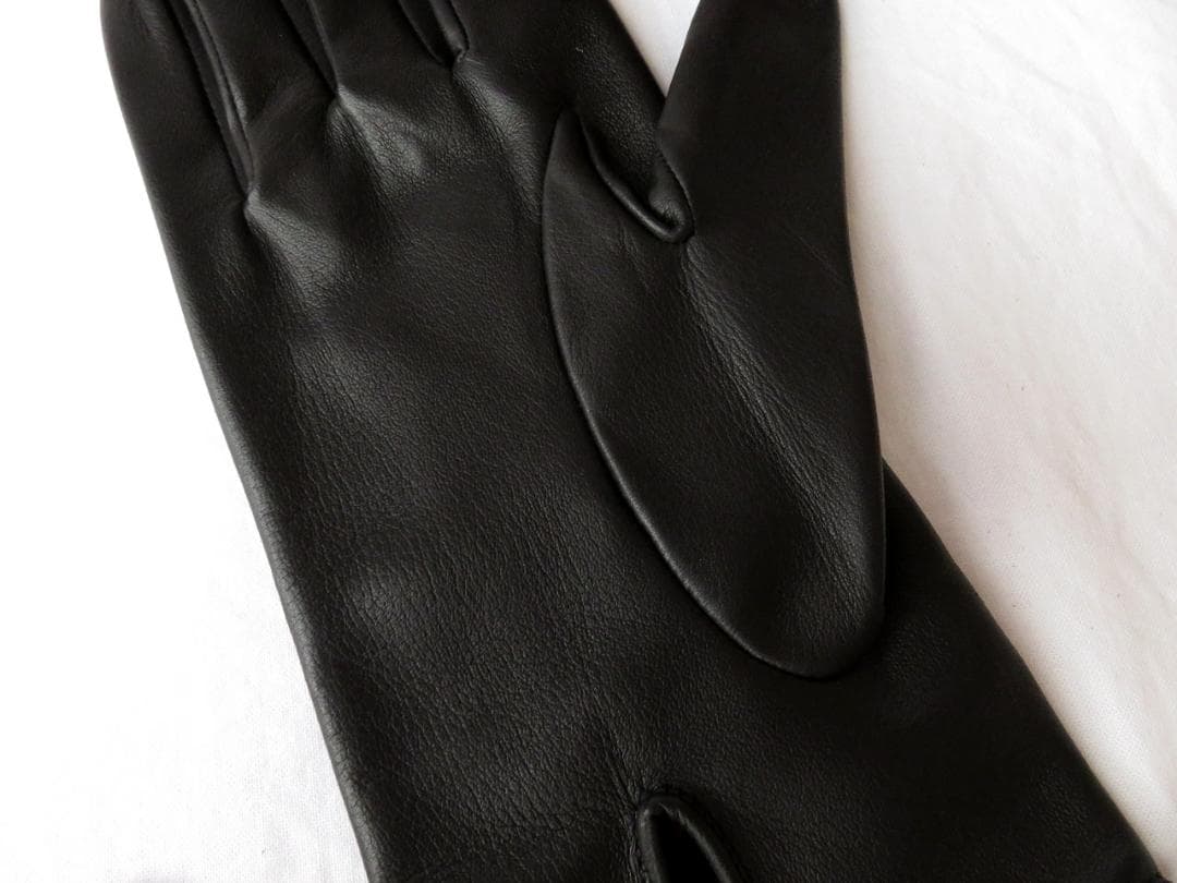 【たつや】デンツ Milton レザーグローブ ブラック 8 アンラインド