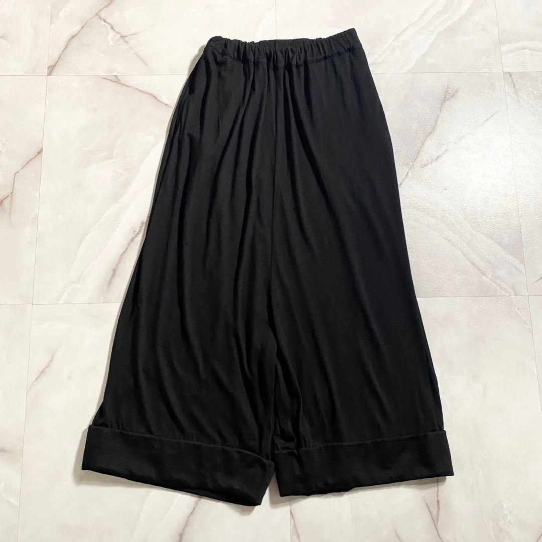 A15988 ジュンヤワタナベ 21SS ジャージーサルエルパンツ　黒 S