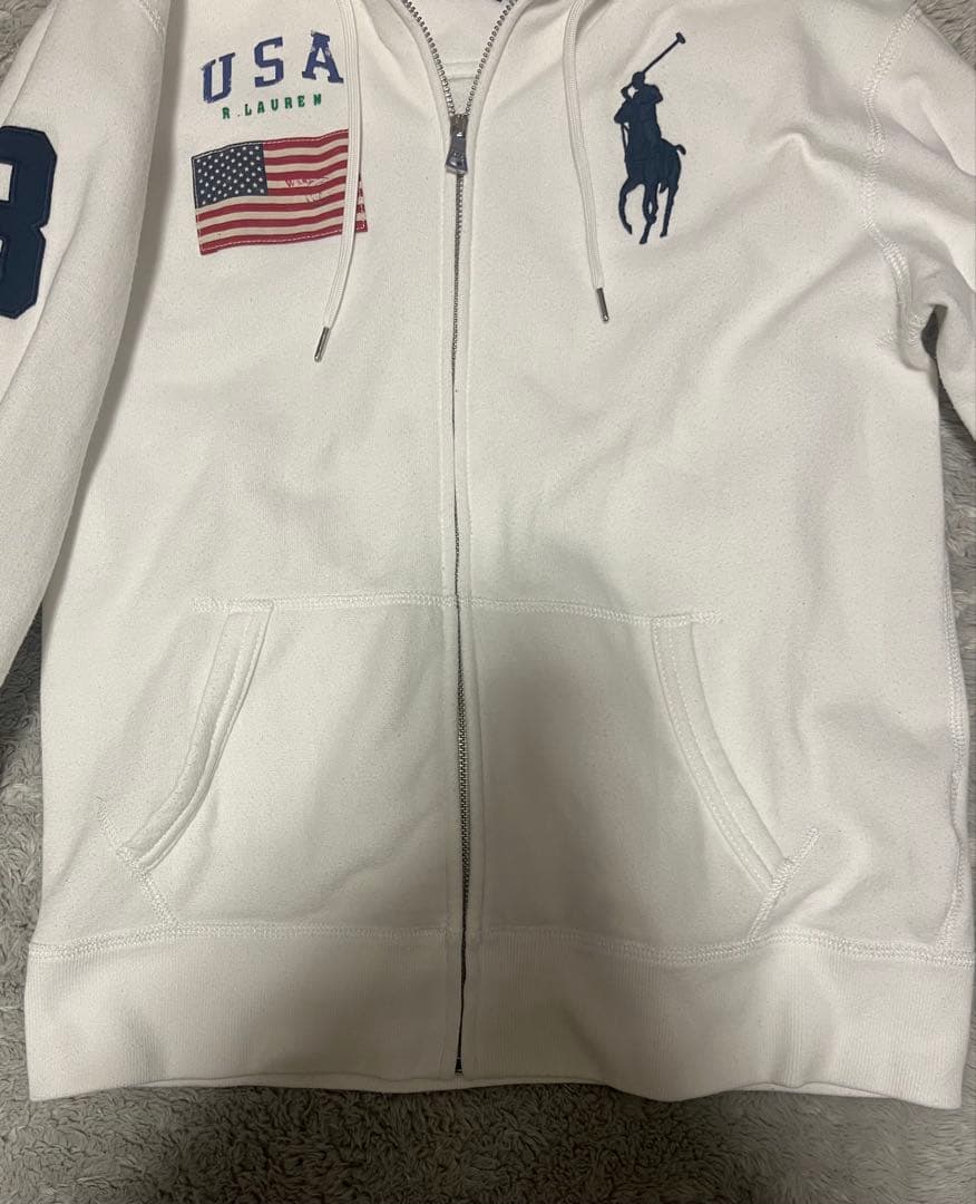Polo Ralph Lauren USAフラッグ　ジップパーカー M