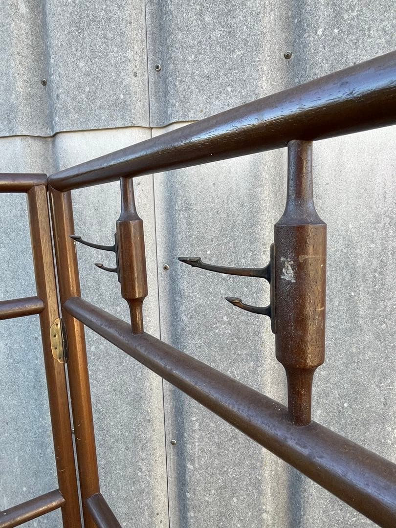 稀少/古道具/当時物/無垢材/木製/衣紋掛け/衣桁/着物掛け/30